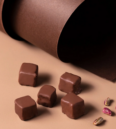 Chocolate Coated Turkish Delight with Extra Double Pistachio